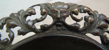 Load image into Gallery viewer, Antique DEVIL EVIL Scary Man Face Decorative Art INKWELL Ornate Brass Bronze
