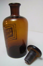 Load image into Gallery viewer, Antique Cloruro Magnesio Apothecary Bottle old brown glass drug store medicine
