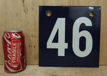 Load image into Gallery viewer, Old Porcelain 46 Sign double grommet gas price hanger house room industrial adv
