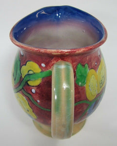 ROYAL DOULTON Flowers Pitcher Lovely Decorated Art Pottery England