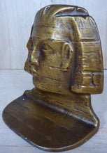 Load image into Gallery viewer, EGYPTIAN PHAROAH D-A-L Original Old Cast Iron Bookend Decorative Art Statue
