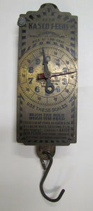 Antique KASCO FEEDS Advertising Scale weigh milk feed seed country store farm