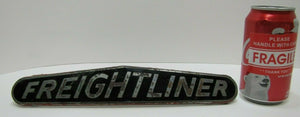 FREIGHTLINER Old Diesel Truck Tractor Nameplate Emblem Sign Plated Brass Bronze