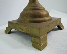 Load image into Gallery viewer, Antique 19c Candelabra Seven w Six Arms Heavy Brass Ornate Candle Holder Patina
