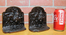 Load image into Gallery viewer, CRUSADERS KNIGHTS ARMOR HORSES HUBLEY Old Cast Iron Bronze Bookends
