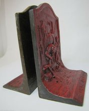 Load image into Gallery viewer, THE VILLAGE BLACKSMITH Old Bookends Workshop Horse Children Book Ends
