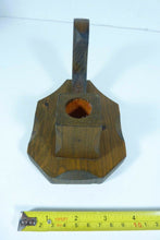 Load image into Gallery viewer, MAINE STATE PRISON Folk Art Made by INMATE Wooden Candlestick Chamberstick
