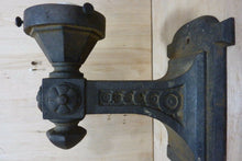 Load image into Gallery viewer, Antique Cast Iron Decorative Art Wall Sconce Light Old Architectural Hardware
