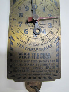 Antique KASCO FEEDS Advertising Scale weigh milk feed seed country store farm