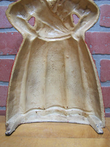 1920s Chef Woman Hands Hips Cast Iron Doorstop Littco Littlestown Pa Americana