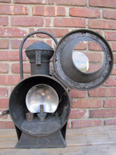 Load image into Gallery viewer, Antique SNCF FRANCE RAILWAY OIL LANTERN Large APPAREILS D&#39;ECLAIRAGE PARIS RR
