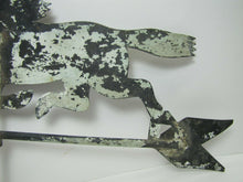 Load image into Gallery viewer, Old Folk Art Running Horse Weathervane Copper Arrow Old Grungy Weathered Paint
