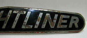 FREIGHTLINER Old Diesel Truck Tractor Nameplate Emblem Sign Plated Brass Bronze