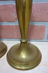 B&H Bradley & Hubbard Antique Brass Candlesticks Decorative Arts Candle Holders