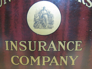 NEW YORK UNDERWRITERS INSURANCE COMPANY Antique Sign American Art Works Ohio