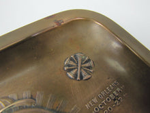 Load image into Gallery viewer, Antique Bronze 1914 Firestone National Fire Chiefs Convention Tray New Orleans
