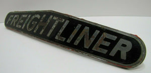 FREIGHTLINER Old Diesel Truck Tractor Nameplate Emblem Sign Plated Brass Bronze