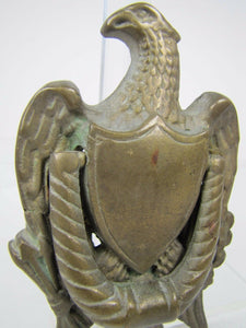 EAGLE Old Brass Door Knocker Figural Architectural Hardware Element