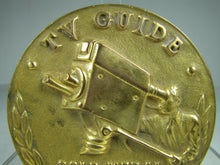 Load image into Gallery viewer, TV GUIDE GOLD MEDAL AWARD Original 1950s Medallion High Relief Ornate Rare
