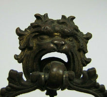 Load image into Gallery viewer, MONSTER BEAST Antique 19c Bronze Pull Ornate Figural Victorian Hardware Element
