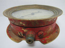 Load image into Gallery viewer, p1906 CASCADE AUTO SPRINKLER Corp US Gauge Co NY Antique Brass Red Fire Alarm
