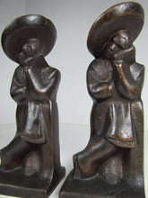 Load image into Gallery viewer, LAZY PEDRO HUBLEY USA 493 Old Cast Iron Bookends Decorative Art Statues
