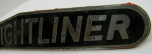 FREIGHTLINER Old Diesel Truck Tractor Nameplate Emblem Sign Plated Brass Bronze