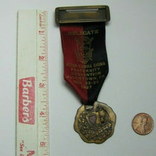 Load image into Gallery viewer, 1927 ALPHA GAMMA SIGMA ALLENTOWN PA CONVENTION DELEGATE Medallion Whitehead Hoag
