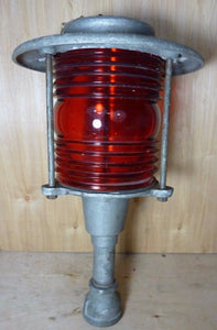 BOSTON POLICE Dept SIGNAL SERVICE Old Retired HD Light Nautical Street RR Lamp