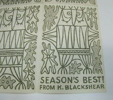 Load image into Gallery viewer, SEASONS BEST! KATHLEEN BLACKSHEAR (1897-1988) Christmas Holiday Card Artwork
