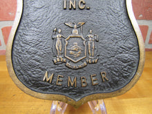 Load image into Gallery viewer, METROPOLITAN POLICE MEMBER Old Bronze Embossed Auto Truck Emblem Badge
