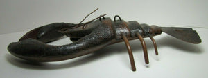 Folk Art  Lobster Fishing Decoy RAF Robert Allen Francis Adirondacks NY 1950s