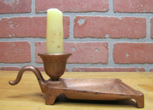 Load image into Gallery viewer, Antique Art Nouveau Beautiful Maiden Chamberstick Candlestick Tray Candle Holder
