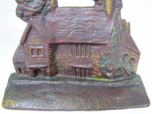 Load image into Gallery viewer, Antique Cast Iron Figural House Doorstop Ancestral Home of George Washington
