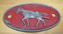 Load image into Gallery viewer, THE YORKSHIRE GREY Old Advertising Sign Plaque British UK Railroad RR
