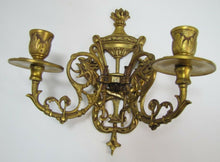 Load image into Gallery viewer, Antique Dragons Serpents Flames Candelabra Brass Ornate Dual Candlestick
