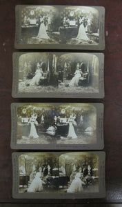 Antique RISQUE Stereoscope Cards 1901 Griffith & Griffith Philadelphia 14 cards