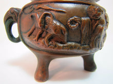 Load image into Gallery viewer, Antique Bronze Foo Dog Asian Incense Burner High Relief JB 1883 Jenning Bros
