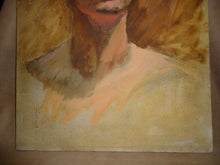 Load image into Gallery viewer, Old Vintage MALE Bust Portrait Painting 18x24
