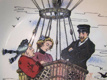 Load image into Gallery viewer, Antique LES SPORTS L&#39;Aerostation&#39; Plate HOT AIR BALLOON Ride Boch La Louviere
