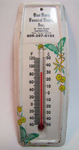 Load image into Gallery viewer, VAN HORN FUNERAL HOME LAMBERTVILLE NEW JERSEY Vtg Advertising Thermometer Sign
