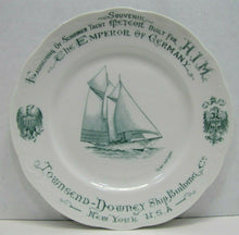 Load image into Gallery viewer, 1902 TOWNSEND DOWNEY SHIP BUILDING Co NY USA METOER YACHT EMPEROR GERMANY Plate
