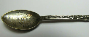 ATLANTA GA Antique Sterling Silver USA Souvenir Spoon Sunny South Georgia