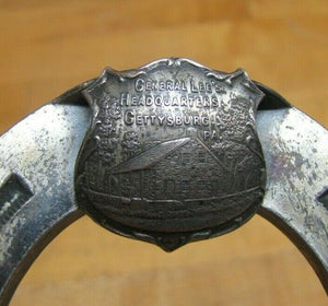 GENERAL LEE'S HEADQUATERS GETTYSBURG Antique Penna Souvenir Horseshoe K & O Co