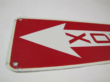 Load image into Gallery viewer, Old Fire Alarm Box Sign metal pointing arrow downward emergency rescue adv
