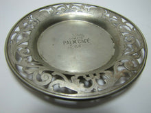 Load image into Gallery viewer, COMP&#39;S PALM CAFE Antique Advertising Tray Ornate Scrollwork Card Tip Trinket
