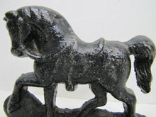 Load image into Gallery viewer, HORSE Cast Iron Doorstop figural book end door stopper decorative art statue
