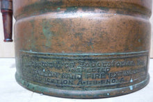 Load image into Gallery viewer, Orig Old FASTFOME Large Copper Fire Extinguisher Pyrene Manufacturing Co USA
