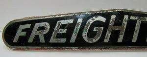 FREIGHTLINER Old Diesel Truck Tractor Nameplate Emblem Sign Plated Brass Bronze