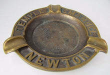 Load image into Gallery viewer, Old Bronze TEMPLE EMANUEL NEWTON Advertising Ashtray RICHARD FINE &amp; SONS BOSTON
